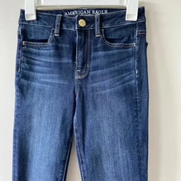 American Eagle 360° Super Stretch Hi Rise  Dark - Picture 2 of 10